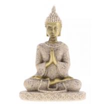 MagiDeal Mini Boeddha Beeld - Decor Miniatuur Ornament Zandsteen Sculptuur Tuin Bureau