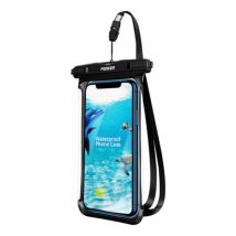 Fonken Waterdicht Hoesje voor iPhone / Samsung / Xiaomi - Sport Tasje Zakje Cover Case Armband Jogging Hard Lopen Zwart