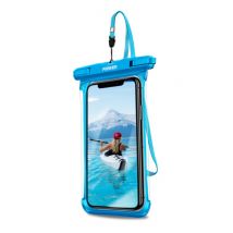 Fonken Waterdicht Hoesje voor iPhone / Samsung / Xiaomi - Sport Tasje Zakje Cover Case Armband Jogging Hard Lopen Blauw