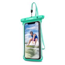 Fonken Waterdicht Hoesje voor iPhone / Samsung / Xiaomi - Sport Tasje Zakje Cover Case Armband Jogging Hard Lopen Groen
