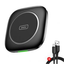 INIU 3 in 1 Oplaadstation met Oplaadkabel - Compatibel met Apple iPhone / iWatch / AirPods - Charging Dock 15W Wireless Pad Zwart