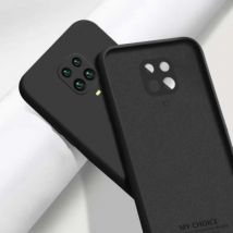 My choice Xiaomi Redmi Note 7 Pro Square Silicone Hoesje - Zachte Matte Case Liquid Cover Zwart