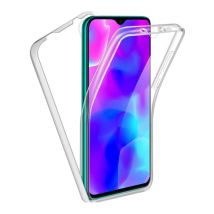 Luxddy Xiaomi Mi A3 Lite Full Body 360° Hoesje - Volledige Bescherming Transparant TPU Silicone Case + PET Screenprotector