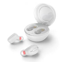 Fitow Draadloze Oortjes - Ruisonderdrukking Touch Control Oordopjes TWS 9D Bluetooth 5.0 Earphones Earbuds Oortelefoon Wit