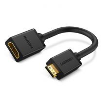 UGREEN Mini-HDMI naar 19-pin HDMI Converter Adapter Kabel - 4K 60Hz High Speed 22cm Zwart