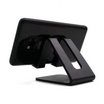 WSSHE Universele Telefoonhouder Bureau Standaard - Opening voor Oplader - Videobellen Smartphone Holder Desk Stand Zwart