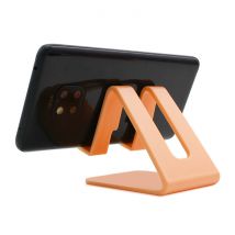 WSSHE Universele Telefoonhouder Bureau Standaard - Opening voor Oplader - Videobellen Smartphone Holder Desk Stand Oranje