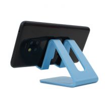 WSSHE Universele Telefoonhouder Bureau Standaard - Opening voor Oplader - Videobellen Smartphone Holder Desk Stand Blauw