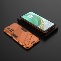 BIBERCAS Xiaomi Mi 10T Pro Hoesje met Kickstand - Shockproof Armor Case Cover TPU Oranje