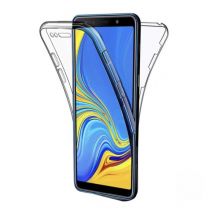 AKTIMO Samsung Galaxy A30S Full Body 360° Hoesje - Volledige Bescherming Transparant TPU Silicone Case + PET Screenprotector