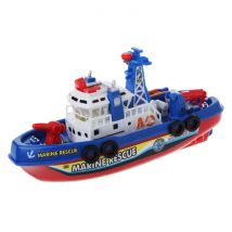 OCDAY Marine Rescue Brandweerboot met Motor, Kraan en Waterpomp - Kinder Speelgoed Schip Boot Water