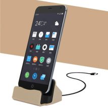 GEUMXL 5W Oplader Standaard voor Micro-USB - Telefoon Houder Fast Charging Goud