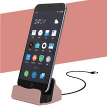 GEUMXL 5W Oplader Standaard voor iPhone Lightning 8-pin - Telefoon Houder Fast Charging Roze