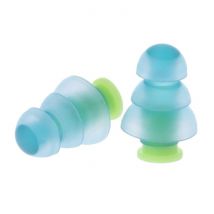 Voguish Siliconen Oorplugs 3 Lagen - Oordopjes Earplugs voor Slapen Reizen Zwemmen - Zacht Anti Geluid Isolatie - Blauw