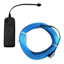 YJHSMT Neon LED Strip 2 Meter - Flexibele Verlichting Tube met AA Batterij Adapter Waterdicht Blauw
