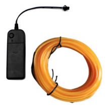 YJHSMT Neon LED Strip 1 Meter - Flexibele Verlichting Tube met AA Batterij Adapter Waterdicht Oranje