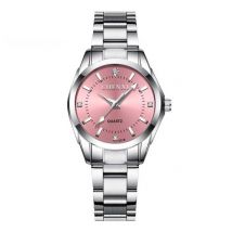 CHENXI Luxe Horloge voor Dames - Waterdicht Stras Horloge Roestvrij Stalen Armband Roze