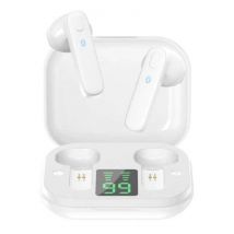 CUagain R20 Draadloze Oortjes - ANC Ruisonderdrukking Touch Control Oordopjes TWS Bluetooth 5.0 Earphones Earbuds Oortelefoon Wit