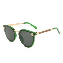 CMAOS Vintage Zonnebril Bij voor Dames - Gradient Retro Bril Eyewear UV400 Driving Shades Groen