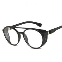 LeonLion Klassieke Punk Zonnebril voor Heren - Designer Vintage Bril UV400 Eyewear Transparant