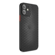 Oppselve iPhone 12 Mini - Ultra Slank Hoesje Warmteafvoer Cover Case Zwart