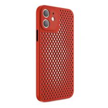 Oppselve iPhone 12 Pro Max - Ultra Slank Hoesje Warmteafvoer Cover Case Rood