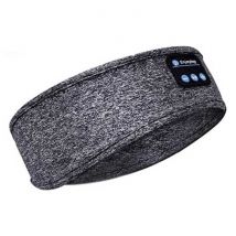 Jiansu Bluetooth Slaapmasker met Speakers - Draadloze Slaap Koptelefoon Sport Hoofdband Grijs