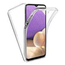 SGP Hybrid Samsung Galaxy A32 4G Full Body 360° Hoesje - Volledige Bescherming Transparant TPU Silicone Case + PET Screenprotector