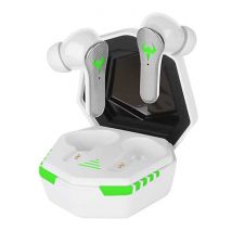 YEINDBOO Draadloze Oortjes - Gaming Headset Touch Control Oordopjes TWS Bluetooth 5.2 Earphones Earbuds Wit
