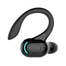 ALLOYSEED Draadloze Headset - Oorhaak Oordopje met Touch Control - TWS Oortje Bluetooth 5.2 Wireless Bud Headphone Oortelefoon Zwart