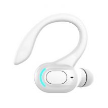 ALLOYSEED Draadloze Headset - Oorhaak Oordopje met Touch Control - TWS Oortje Bluetooth 5.2 Wireless Bud Headphone Oortelefoon Wit