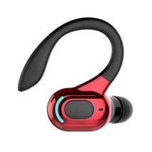 ALLOYSEED Draadloze Headset - Oorhaak Oordopje met Touch Control - TWS Oortje Bluetooth 5.2 Wireless Bud Headphone Oortelefoon Rood