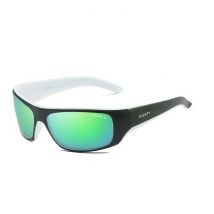 DUBERY Gepolariseerde Sportzonnebril voor Heren - Retro Zonnebril Driving Shades Groen Wit