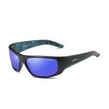 DUBERY Gepolariseerde Sportzonnebril voor Heren - Retro Zonnebril Driving Shades Blauw