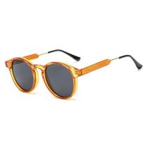 ZHM Retro Ronde Zonnebril - Gepolariseerd Driving Shades Vintage Oranje