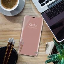 Eurynome Oppo Realme 8 Pro Smart Spiegel Flip Case Cover Hoesje Roze