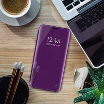 Eurynome Oppo A74 (4G) Smart Spiegel Flip Case Cover Hoesje Paars