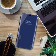 Eurynome Oppo Realme 5 Pro Smart Spiegel Flip Case Cover Hoesje Blauw