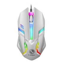 Limei S1 Optische Gaming Muis Bedraad - Tweehandig en Ergonomisch met 1200 DPI - Wit
