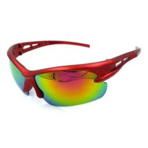 OULAIOI Gepolariseerde Ski Zonnebril - Sport Skibril Shades Rood