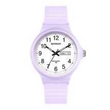 SAMDA Minimalist Horloge voor Dames - Waterdicht Glow in the Dark Uurwerk Paars