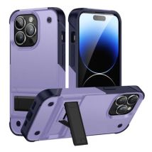 Huikai iPhone 8 Armor Hoesje met Kickstand - Shockproof Cover Case - Paars