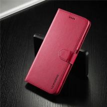 LCIMEEKE Xiaomi Poco F5 Pro Flip Case Portefeuille - Wallet Cover Leer Hoesje - Rood