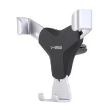 V-MMS Universele Telefoonhouder Auto met Luchtrooster Clip - Dashboard Smartphone Holder Zilver