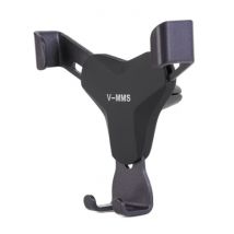 V-MMS Universele Telefoonhouder Auto met Luchtrooster Clip - Dashboard Smartphone Holder Zwart
