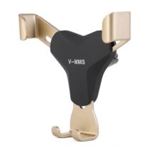 V-MMS Universele Telefoonhouder Auto met Luchtrooster Clip - Dashboard Smartphone Holder Goud