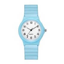 UTHAI Siliconen Horloge - Kwarts Polshorloge Voor Dames Studenten - Blauw