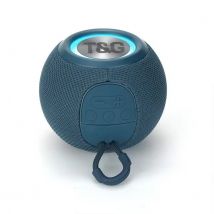 T & G TG337 Draadloze Luidspreker - 1200mAh Batterij - Bluetooth 5.3 Subwoofer HiFi TF Radio - Blauw