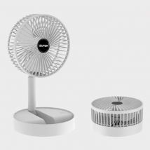Super Mini Bureau Ventilator - Opvouwbaar Koelventilator Energiebesparend - Wit