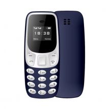 SERVO BM10 Mini Telefoon - 0.66 inch HD Scherm - Dual SIM - Dumphone GSM - Blauw